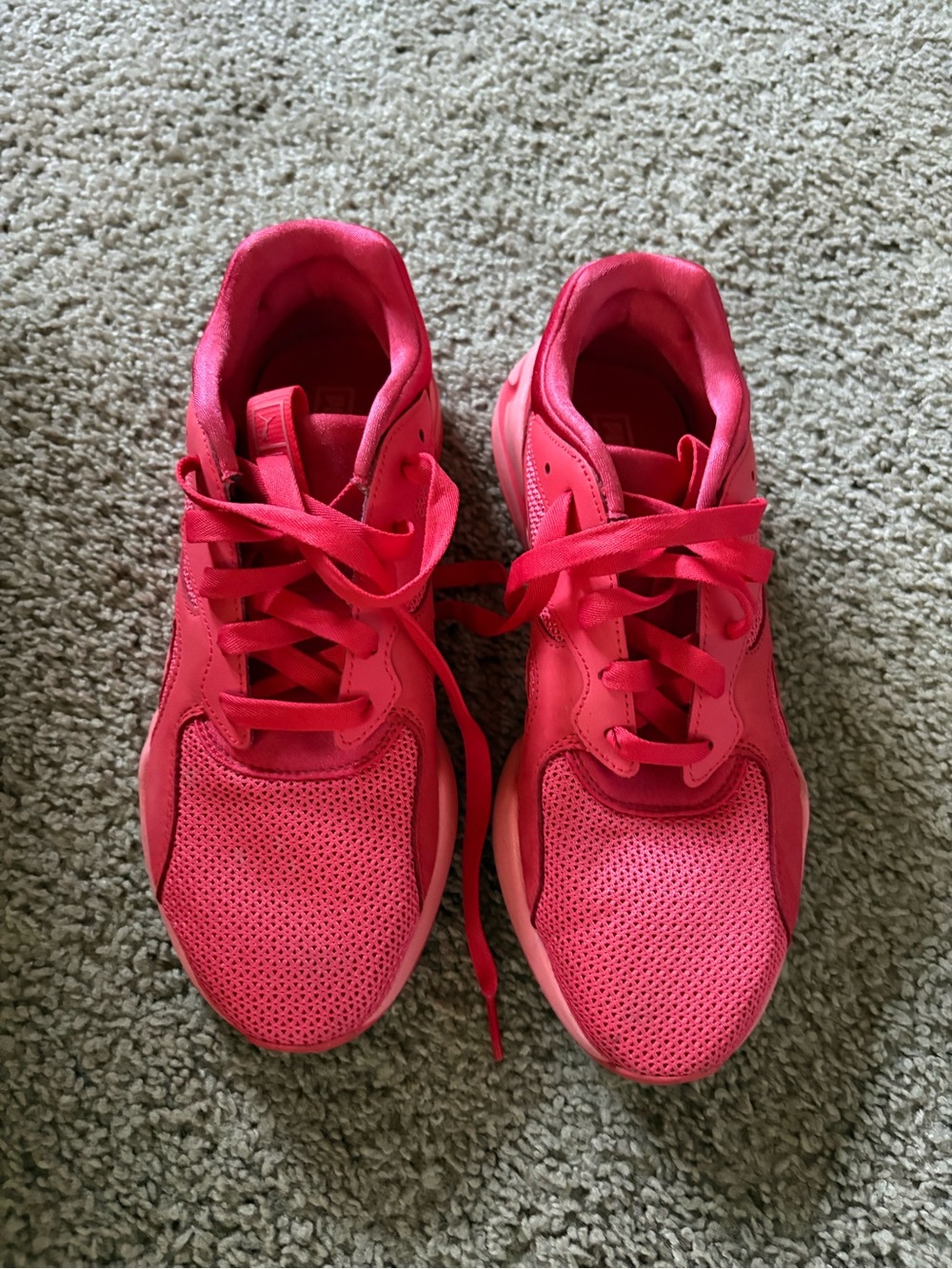 Puma Women's Hot Pink Mesh Athletic Sneakers